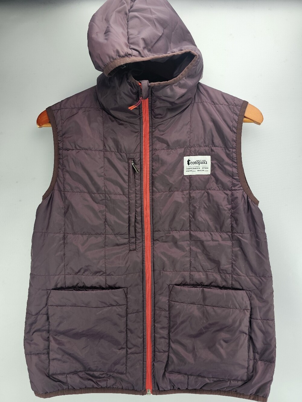 Cotopaxi Teca Calido Water Repellent Reversible Hooded Multicolor Vest Women's M - Picture 3 of 10